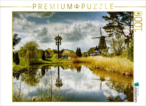 CALVENDO Puzzle Dorfteich im Mühlenmuseum Gifhorn 1000 Teile Lege-Größe 64 x 48 cm Foto-Puzzle Bild von uwe vahle - Uwe Vahle, Kordula