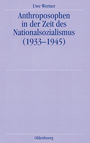 Anthroposophen in der Zeit des Nationalsozialismus: (19331945): (1933-1945)