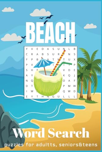 Beach Word Search Puzzle Book: Word Searches with Easy-to-Read Print about Beach | 6x9 inches, 110 pages | 50+ Puzzles... Gift for Vacation, Holidays, and Relaxing Times. Beach Word Search Puzzle Book: Word Searches with Easy-to-Read Print about Beach | 6x9 inches, 110 pages | 50+ Puzzles... Gift for Vacation, Holidays, and Relaxing Times. von Independently published