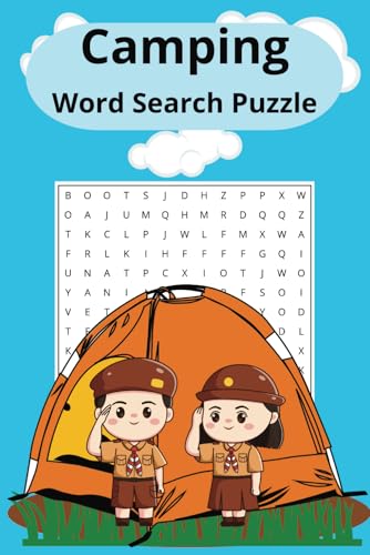 Camping Word Search Puzzle Book: Word Searches with Easy-to-Read Print about Camping and More | 6x9 inches, 110 pages | 50+ Puzzles... Gift for Vacation, Holidays, and Relaxing Times. Camping Word Search Puzzle Book: Word Searches with Easy-to-Read Print about Camping and More | 6x9 inches, 110 pages | 50+ Puzzles... Gift for Vacation, Holidays, and Relaxing Times. von Independently published