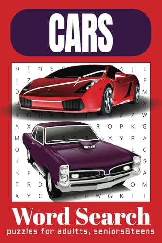 Cars Word Search Puzzle Book: Word Searches with Easy-to-Read Print about Classic Cars, Supercars, Famous Brands and More | 6x9 inches, 110 pages | ... for Vacation, Holidays, and Relaxing Times. Cars Word Search Puzzle Book: Word Searches with Easy-to-Read Print about Classic Cars, Supercars, Famous Brands and More | 6x9 inches, 110 pages | ... for Vacation, Holidays, and Relaxing Times. von Independently published