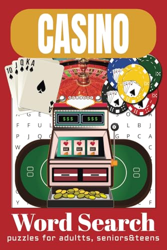 Casino Word Search Puzzle Book: Word Searches with Easy-to-Read Print about Casino Culture, Slot Machines, Poker Hands and More | 6x9 inches, 110 ... for Vacation, Holidays, and Relaxing Times. Casino Word Search Puzzle Book: Word Searches with Easy-to-Read Print about Casino Culture, Slot Machines, Poker Hands and More | 6x9 inches, 110 ... for Vacation, Holidays, and Relaxing Times. von Independently published
