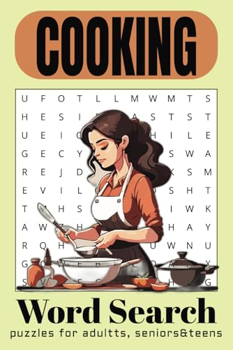 Cooking Word Search Puzzle Book: Word Searches with Easy-to-Read Print about Ingredients, Cooking Techniques, Kitchen Tools and More | 6x9 inches, 110 ... for Vacation, Holidays, and Relaxing Times. Cooking Word Search Puzzle Book: Word Searches with Easy-to-Read Print about Ingredients, Cooking Techniques, Kitchen Tools and More | 6x9 inches, 110 ... for Vacation, Holidays, and Relaxing Times. von Independently published