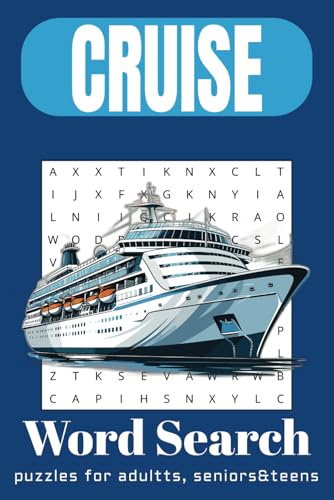 Cruise Word Search Puzzle Book: Word Searches with Easy-to-Read Print about Cruise | 6x9 inches, 110 pages | 50+ Puzzles... Gift for Vacation, Holidays, and Relaxing Times. Cruise Word Search Puzzle Book: Word Searches with Easy-to-Read Print about Cruise | 6x9 inches, 110 pages | 50+ Puzzles... Gift for Vacation, Holidays, and Relaxing Times. von Independently published