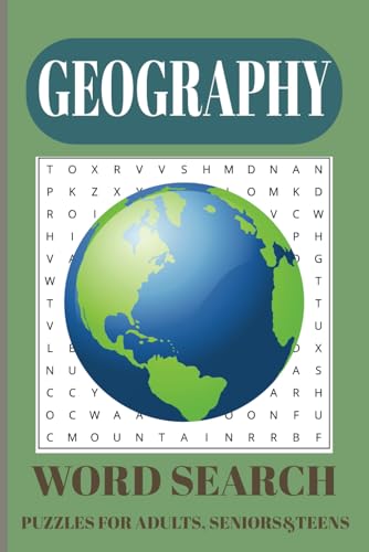 Geography Word Search Puzzle Book: Word Searches with Easy-to-Read Print about Geography, Landscape, Earth and more / 6x9 inches, 110 pages / 50+ ... Gift for Vacation, Holidays, and Free Times. Geography Word Search Puzzle Book: Word Searches with Easy-to-Read Print about Geography, Landscape, Earth and more / 6x9 inches, 110 pages / 50+ ... Gift for Vacation, Holidays, and Free Times. von Independently published