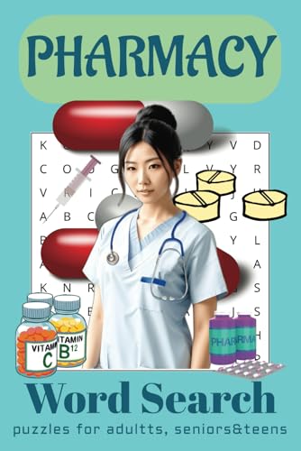 Pharmacy Word Search Puzzle Book: Word Searches with Easy-to-Read Print about Pharmacy | 6x9 inches, 110 pages | 50+ Puzzles... Gift for Vacation, Holidays, and Relaxing Times. Pharmacy Word Search Puzzle Book: Word Searches with Easy-to-Read Print about Pharmacy | 6x9 inches, 110 pages | 50+ Puzzles... Gift for Vacation, Holidays, and Relaxing Times. von Independently published