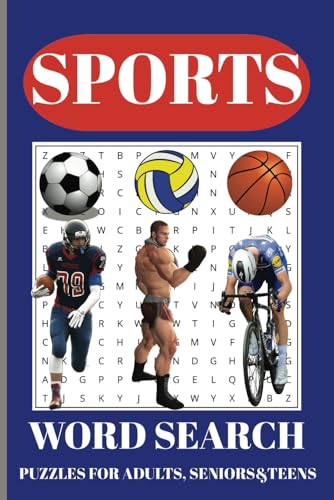Sports Word Search Puzzle Book: Word Searches with Easy-to-Read Print about Sports, Physical Activity, Physical Exercise more / 6x9 inches, 110 pages ... Gift for Vacation, Holidays, and Free Times. Sports Word Search Puzzle Book: Word Searches with Easy-to-Read Print about Sports, Physical Activity, Physical Exercise more / 6x9 inches, 110 pages ... Gift for Vacation, Holidays, and Free Times. von Independently published