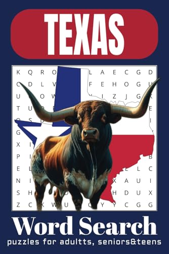 Texas Word Search Puzzle Book: Word Searches with Easy-to-Read Print about Texas Cities, History, Cowboy Culture and More | 6x9 inches, 110 pages | ... for Vacation, Holidays, and Relaxing Times. Texas Word Search Puzzle Book: Word Searches with Easy-to-Read Print about Texas Cities, History, Cowboy Culture and More | 6x9 inches, 110 pages | ... for Vacation, Holidays, and Relaxing Times. von Independently published