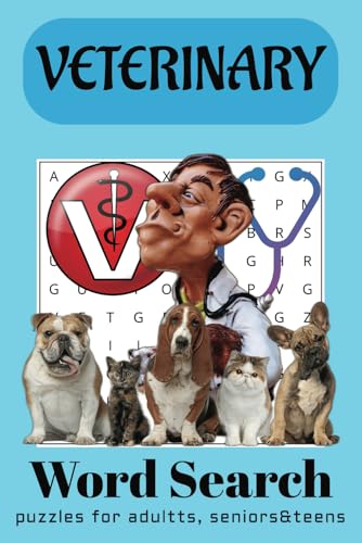 Veterinary Word Search Puzzle Book: Word Searches with Easy-to-Read Print about Veterinary, Animals and More | 6x9 inches, 110 pages | 50+ Puzzles... Gift for Vacation, Holidays, and Relaxing Times. Veterinary Word Search Puzzle Book: Word Searches with Easy-to-Read Print about Veterinary, Animals and More | 6x9 inches, 110 pages | 50+ Puzzles... Gift for Vacation, Holidays, and Relaxing Times. von Independently published