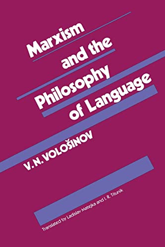 Marxism and the Philosophy of Language von Harvard University Press