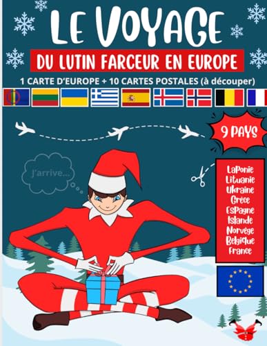 Le voyage du lutin farceur (EUROPE): Découpez les cartes postales du lutin farceur en voyage en Europe !
