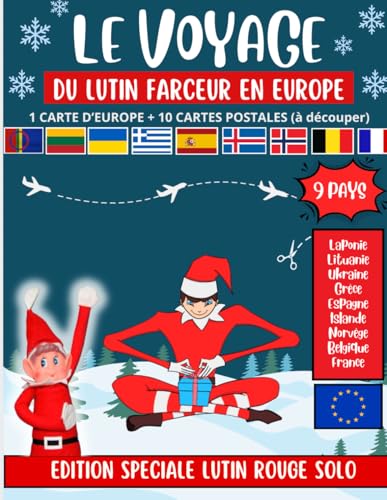 Le voyage du lutin farceur (EUROPE): Découpez les cartes postales du lutin farceur en voyage en Europe ! von Independently published