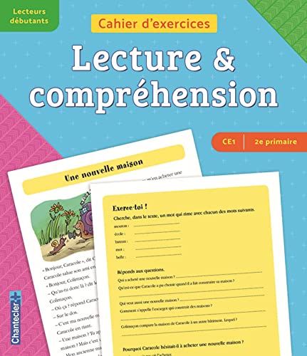 Cahier d'exercices Lecture & compréhension (CE1 -2e primaire) (bleu-violet): Lecteurs débutants (bleu-violet)