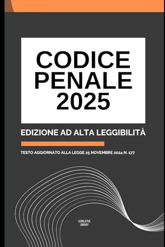 CODICE PENALE 2025: Edizione ad alta leggibilità con spaziature e caratteri aumentati CODICE PENALE 2025: Edizione ad alta leggibilità con spaziature e caratteri aumentati von Independently published