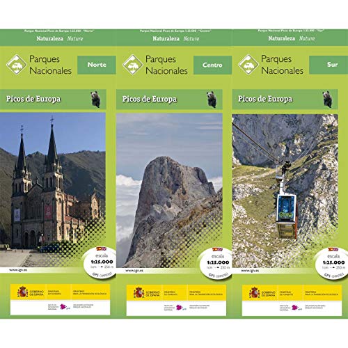 Picos de Europa NP 3 maps + guia ES (6) von Centro Nacional de Informacion Geografica