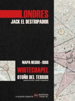 Londres. Jack el Destripador: Mapa negro 1888 von AVENTURAS LITERARIAS
