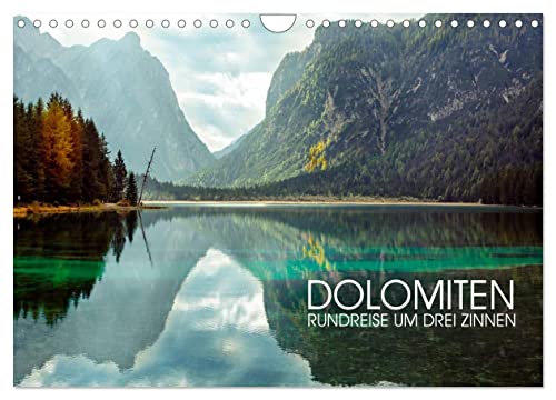 Dolomiten - Rundreise um Drei Zinnen (Wandkalender 2025 DIN A4 quer), CALVENDO Monatskalender von CALVENDO