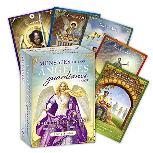 Mensajes de los ángeles guardianes. Tarot: Libro y 78 cartas von Arkano Books
