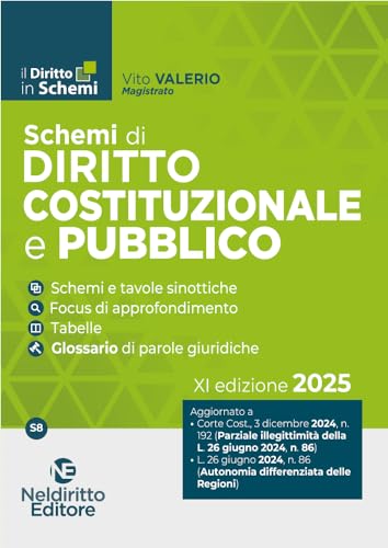 Schemi di diritto costituzionale e pubblico 2025 (Il diritto in schemi) von Neldiritto Editore