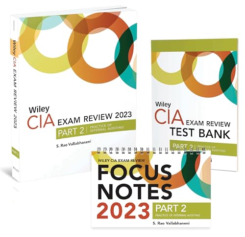 Wiley CIA 2023: Exam Review + Test Bank + Focus Notes, Practice of Internal Auditing Set