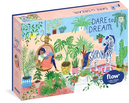 Dare to Dream: 1,000-piece Puzzle: (Flow) for Adults Families Picture Quote Mindfulness Game Gift Jigsaw 26 3/8" x 18 7/8"