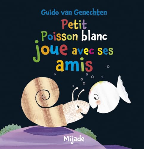 Petit poisson blanc joue avec ses amis Petit poisson blanc joue avec ses amis