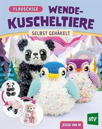 Flauschige Wende-Kuscheltiere: Selbst gehäkelt von Stocker, L