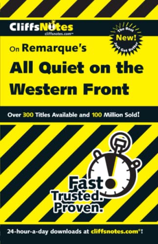 CliffsNotes On Remarque's All Quiet on the Western Front (CliffsNotes on Literature) von Houghton Mifflin