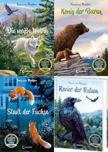 Das geheime Leben der Tiere im Wald Band 1-4 plus 1 exklusives Postkartenset