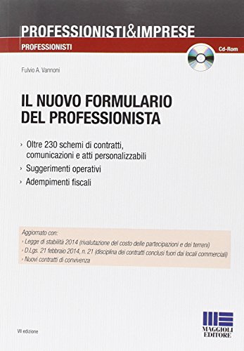 Il nuovo formulario del professionista. Con CD-ROM (Professionisti & Imprese) von Maggioli Editore