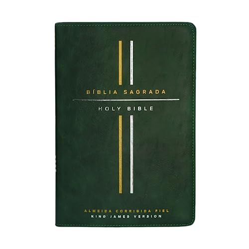 Bíblia Bilíngue, Português/Inglês, ACF/KJV, Couro Soft, Verde, Leitura Perfeita Bíblia Bilíngue, Português/Inglês, ACF/KJV, Couro Soft, Verde, Leitura Perfeita
