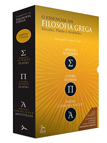 O Essencial da Filosofia Grega por Sócrates, Platão e Aristóteles - Caixa. 3 Volumes (Em Portuguese do Brasil)