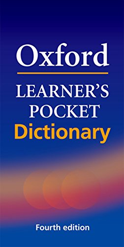 Oxford Learner's Pocket Dictionary: A Pocket-Sized Reference to English Vocabulary