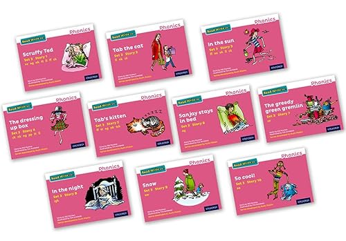 Read Write Inc - Phonics Set 3 Pink Story Books - Colour Pack of 10 (NC READ WRITE INC - PHONICS)