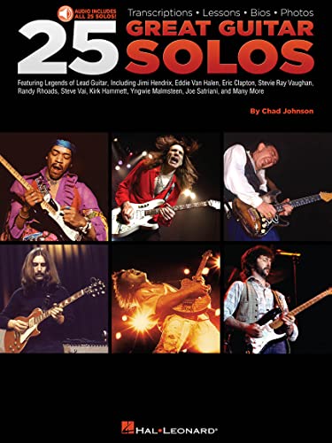Chad Johnson: 25 Great Guitar Solos: Lehrmaterial, CD für Gitarre: 25 Great Guitar Solos (Book/Online Audio)