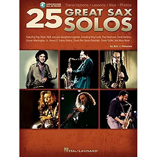 25 Great Sax Solos: Lehrmaterial, CD für Saxophon von Hal Leonard Europe