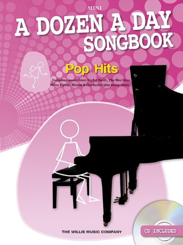 A Dozen A Day Songbook: Pop Hits (Mini Book): Songbook, Bundle, CD für Klavier