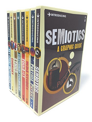 A Graphic Guide Introducing 8 Books Collection Set – Series 4 (Titles in the Set Semiotics, Particle Physics, Media Studies, Foucault, Evolutionary Psychology, Ethics, Chomsky, Artificial)