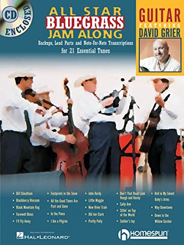 All Star Bluegrass Jam Along Guitar Tab Book/Cd (Jam Along Book & CD)