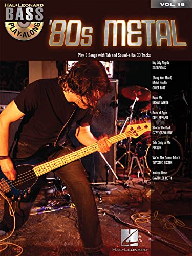 Bass Play Along Volume 16 80'S Metal Bass Guitar Book/Cd (Bass Play-along, 16, Band 16)