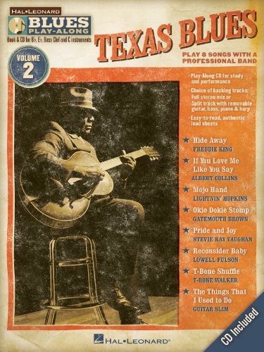 Blues Play-Along Volume 2: Texas Blues: Play-Along, CD für Instrument(e) in b (Blues Play-along, 2, Band 2) von Hal Leonard Europe