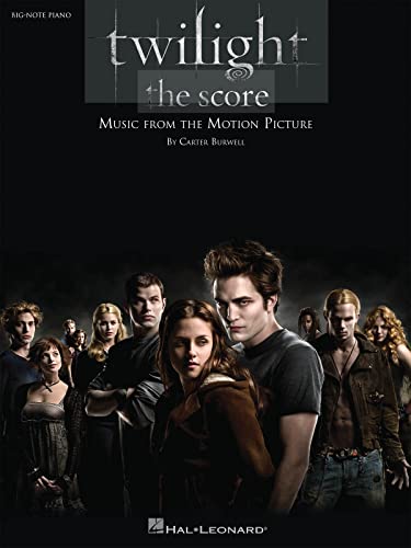 Twilight - The Score -For Big Note Piano-: Noten, Sammelband für Klavier: Music From The Motion Picture. Schwierigkeitsgrad leicht von Hal Leonard