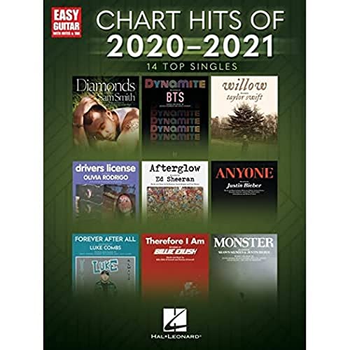 Chart Hits of 2020-2021 (Easy Guitar with Notes & Tab)