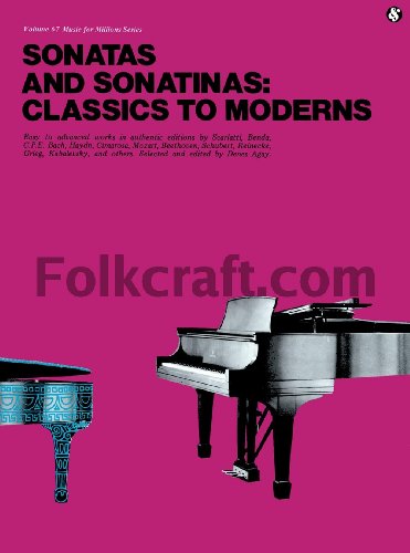 Classics To Moderns Sonatas And Sonatinas Pf: Piano Solo (Music for Millions)
