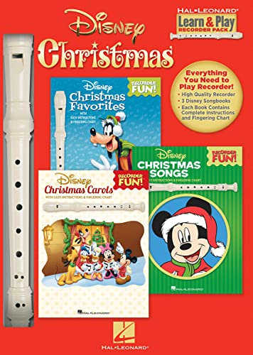 Disney Christmas: Learn & Play Recorder Pack: Disney Christmas Favorites / Disney Christmas Carols / Disney Christmas Songs. Songbook, Lehrmaterial für Blockflöte von Walt Disney