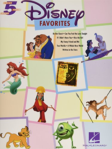 Disney Favorites Five Finger Piano: Songbook für Klavier: Five-Finger Piano - 8 Songs for Beginners