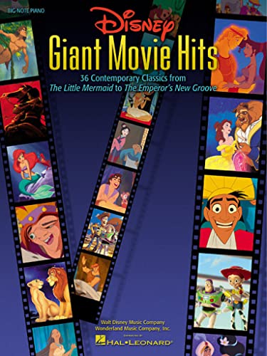 Disney Giant Movie Hits Big-Note Piano: Noten für Klavier: 36 Contemporary Classics from the Little Mermaid to the Emperor's New Groove von HAL LEONARD