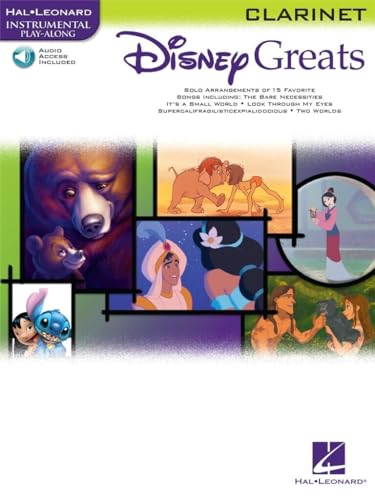 Disney Greats Clarinet Book/Cd Playalong: Sammelband, CD für Klarinette (Hal Leonard Instrumental Play-Along): Instrumental Play-Along - Clarinet