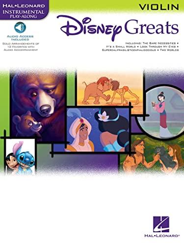 Disney Greats Violin Book/Cd Playalong: Noten, CD für Violine (Hal Leonard Instrumental Play-Along): Instrumental Play-Along - Violin von Hal Leonard Europe