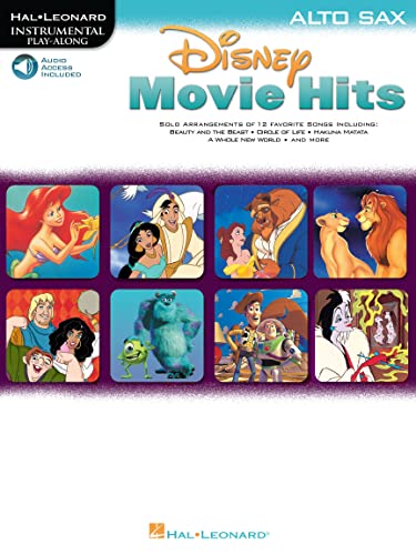 Disney Movie Hits (Alto Saxophone) Asax Book/Cd: Instrumental Play-Along